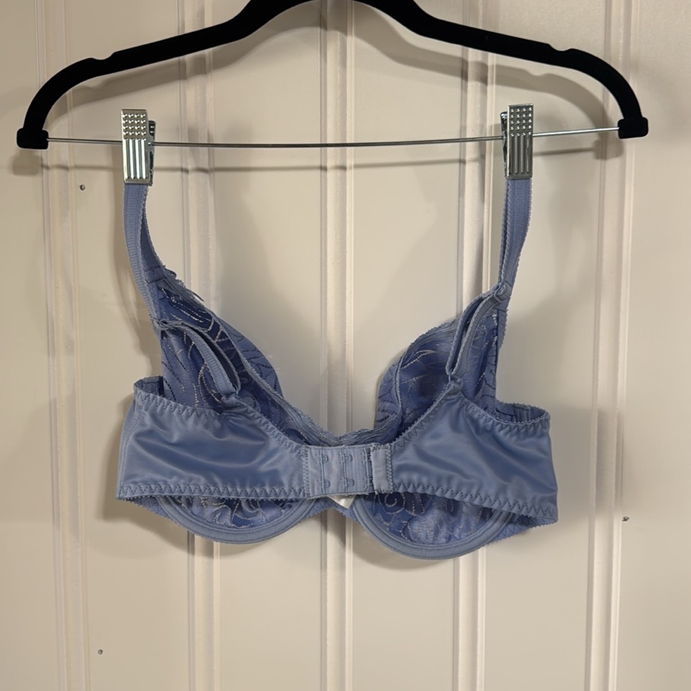 Elegant Blue Lace Bra - Picture 5 of 11